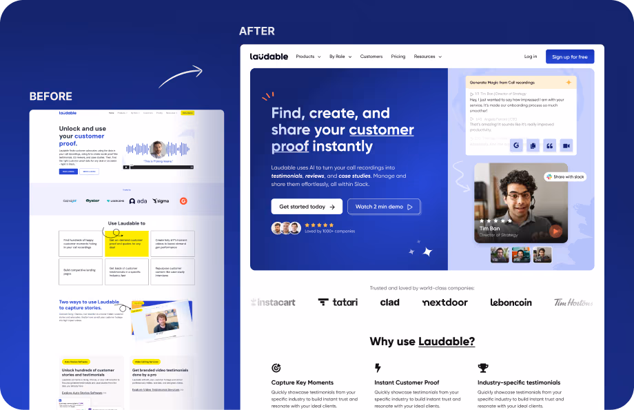 Laudable concept redesign